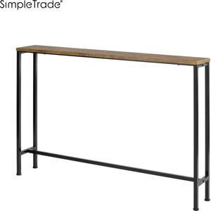 Simpletrade Tafel - Bartafel - Bijzettafel - Metaal/hout - 120x65x20 cm