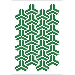 QBIX Escher Patroon Sjabloon - A4 Formaat - Kunststof - Stencil