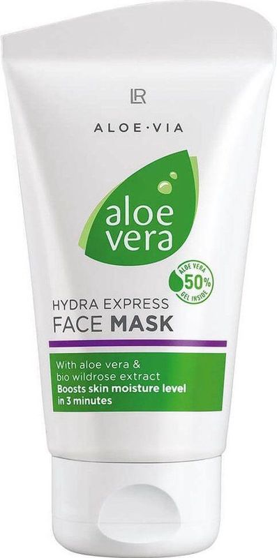 AloE VIA - Aloë Vera Express Moisturizing Face Mask - Gezichtsmasker - 50% Aloë Vera Gel