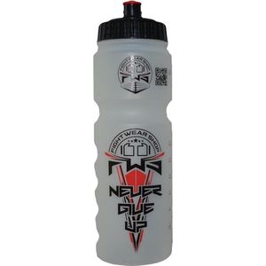 FWS ""Never Give Up"" Sports Bottle Bidon by Fightwear Shop FWS ""Never Give Up"" Sports Bottle