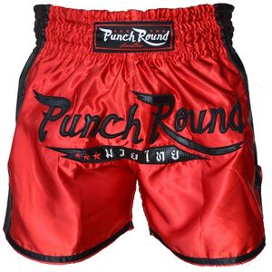 Punch Round™ FTX Muay Thai Short Rood Zwart - XL
