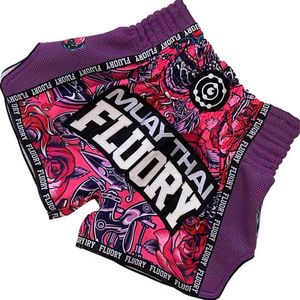 Fluory Muay Thai Kickboxing Shorts Paars MTSF90 - XXL