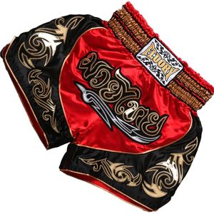 Fluory Muay Thai Short Kickboks Broek Rood MTSF12 - XXXL