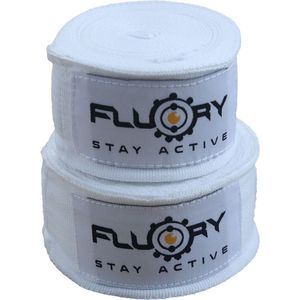 Fluory Boksbandages Hand Wraps Wit 300 cm