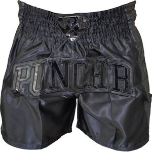 PunchR Muay Thai Kickboks Broek MTS8 Zwart - XS