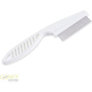 Luizenkam voor mens & dier - Netenkam - Vlooienkam-  Kam Tegen Luizen -  Luizen Bestrijden - Hoofdluis - Vlooienkam - Wit