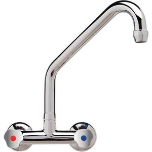 Gastro-Inox High Performance duobloc hoog muurmodel 25(Ø)mm mengkraan 200mm