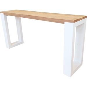 Wood4you - Sidetable enkel Roastedwood - - - Eettafels 120 cm - Bijzettafel