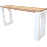 Wood4you - Sidetable enkel Roastedwood - - - Eettafels 180 cm - Bijzettafel