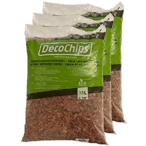 80 x 35L DecoChips Houtsnippers Red
