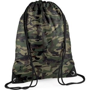 Bagbase Gymtas - Met Rijgkoord - 12 Liter - Jungle Camo