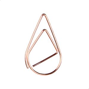 Paperclips druppel 33 mm | Koper | 100 stuks
