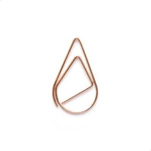 Paperclips druppel | Koper 25 mm | 100 stuks