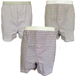 Embrator mannen Boxershorts 2-stuks geruit maat 4XL
