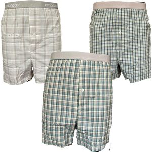 Embrator mannen Boxershorts 3-stuks geruit maat 4XL