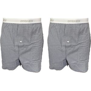 Embrator mannen Boxershorts 2-stuks geruit maat 3XL