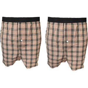 Embrator mannen Boxershorts 2-stuks geruit maat 3XL