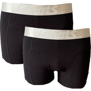 Embrator mannen Boxershorts 2-stuks zwart/zilver maat S