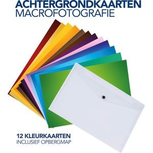 Foto Buddy Achtergrondkaarten - Macrofotografie - 12 Kaarten - Inclusief Opbergmap