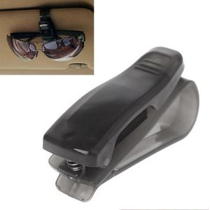 Sterke zonnebril houder voor in de auto - Bril zonneklep clip - Zonneklephouder - Opbergclip - Kunststof leesbril houder - Brilhouder - Zwart