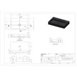 Forzalaqua Taranto wastafel 50x30x8cm Rechthoek 0 kraangaten Natuursteen Carrara gepolijst 100491