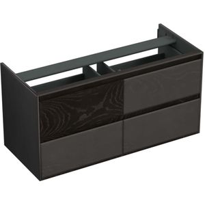 Onderkast Forzalaqua Reno 2.0 120x51x60 Cm 4 Lades Softclose Eiken Black Oiled