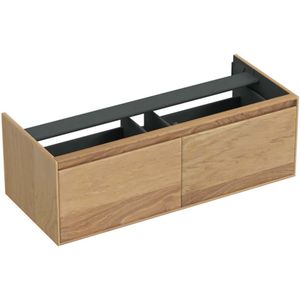 Onderkast Forzalaqua Reno 120x51x40 Cm 2 Lades Softclose Eiken Smoke