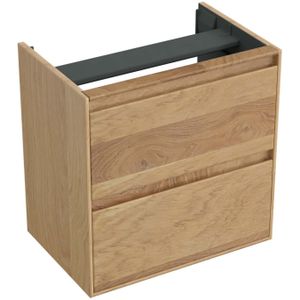 Onderkast Forzalaqua Reno 59.5x39.5x60 Cm 2 La Softclose Eiken Smoke