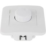 LED Dimmer - 230V - Inbouw Enkel Knop - 1-300W - Incl. Afdekraam - Wit