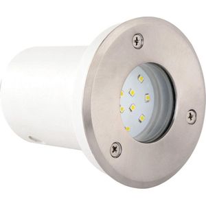 LED Grondspot - Inbouw Rond 1.2W - Waterdicht IP67 - Blauw - RVS - Ø95mm