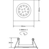 Armatuur - LED - Wit - Aluminium