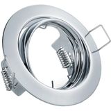 Trion - LED Spot Set - Dimbaar - Glans Chroom - GU10 Fitting - 6W - Helder/Koud Wit 6400K - Kantelbaar Ø83mm