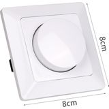 LED Dimmer - Aigi - Inbouw - Enkel Knop - 3-60W - Incl. Afdekraam - Wit