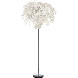 LED Vloerlamp - Trion Lovy - E14 Fitting - 3-lichts - Rond - Glans Chroom - Aluminium