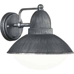 LED Tuinverlichting - Tuinlamp - Trion Amira - Wand - E27 Fitting - Mat Zilver - Aluminium