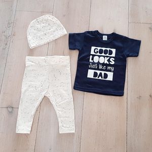 MM Baby cadeau geboorte meisje jongen set met tekst aanstaande zwanger kledingset pasgeboren unisex Bodysuit | Huispakje | Kraamkado | Gift Set