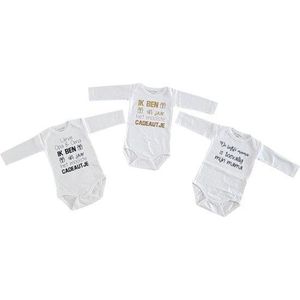 romper baby set met tekst jongen meisje lange mouw 3 stuks| lieve opa oma en mama ik ben het mooiste cadeautje dit jaar| maat 62-68 | kraamcadeau kraamkado aankondiging bekendmaking zwangerschap cadeau voor de liefste aanstaande