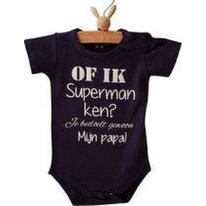 Rompertje baby tekst cadeau eerste vaderdag papa bekendmaking zwangerschap aanstaande baby jongen meisje unisex