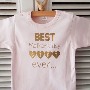 romper baby met tekst eerste moederdag mama