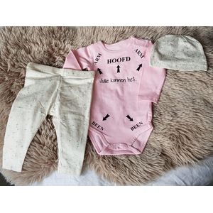 MM Baby pakje cadeau geboorte meisje set met tekst  jullie kunnen het aanstaande zwanger kledingset pasgeboren unisex Bodysuit | Huispakje | Kraamkado | Gift Set babyset kraamcadeau  babygeschenk babygeschenkset kraampakket