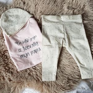 MM Baby pakje cadeau geboorte meisje jongen set met tekst aanstaande zwanger kledingset pasgeboren unisex Bodysuit | Huispakje | Kraamkado | Gift Set babyset kraamcadeau  babygeschenk babygeschenkset kraampakket