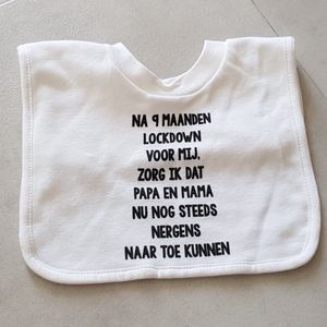 Baby slabbetje cadeau tekst hoera zwangerschap bekendmaking aankondiging voor de liefste aanstaande geboorte gaat worden jullie worden zwangerschapsaankondiging