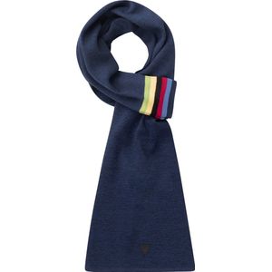 le Patron sjaal Blauw Multikleur / merino scarf blue - one size