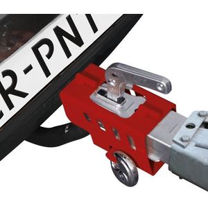 Disselslot inclusief Discusslot - Geschikt voor Caravan, Aanhanger of Trailer - Rood