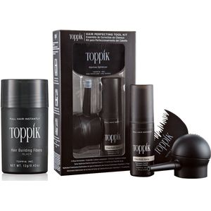 Toppik Hair Fibers Starterset Zwart - Toppik Hair fibers 12 gram + Toppik Toolkit - Alles voor direct vol haar en een perfecte applicatie