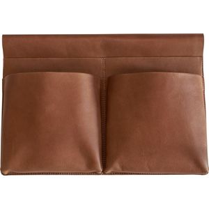 Leren opbergtas Bruin - Bed pocket - Opbergzak - Bed organiser