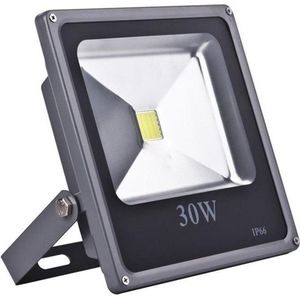 LED Bouwlamp / Schijnwerper - Puur Wit - 30 Watt - Plat