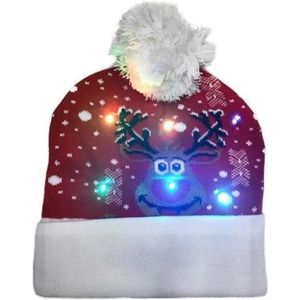 LED - Kerstmuts Met Lichtjes - 11