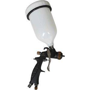 CEZET - Spuitpistool - verfspuit TH-102AG mini - non stick - kleur: zwart - 1.0 mm nozzle - automotive - werkplaats