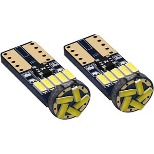 T10 W5W LED Canbus 15 SMD helder en fel wit licht voor stadslicht, interieur- of kentekenverlichting (set van 2 stuks)